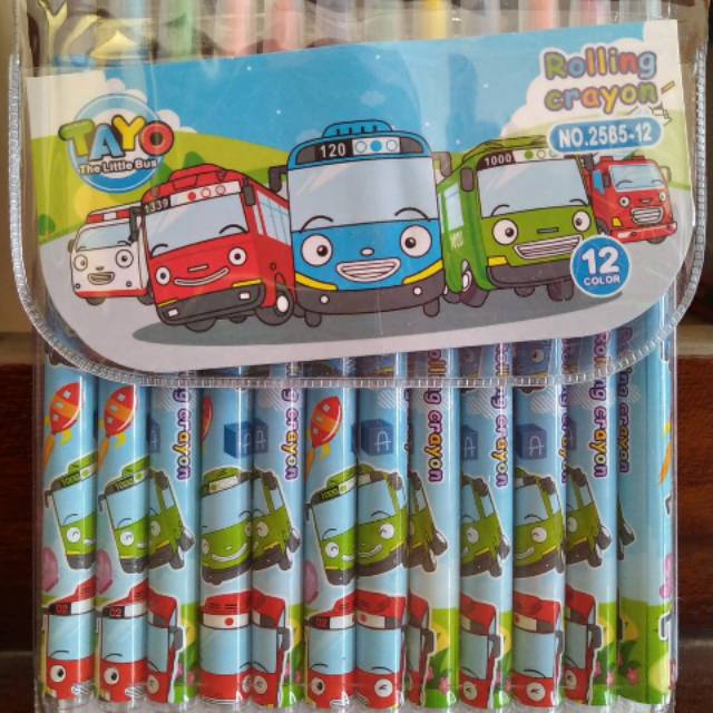 

Rolling crayon 12 warna