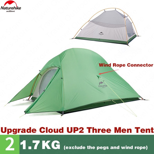Tenda naturehike NH17T001-T cloud up 2 tent 210 T ultralight + mat