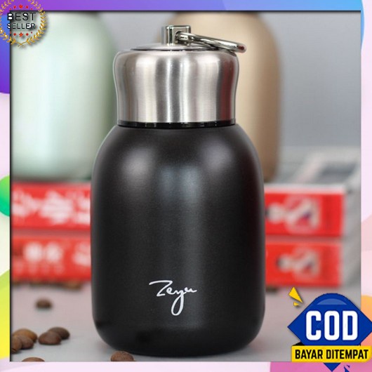 Termos Air Panas 500Ml Polos Stainless Tahan 24 Jam / Smart Tumbler Th Botol Minum Air Panas Mini Tu