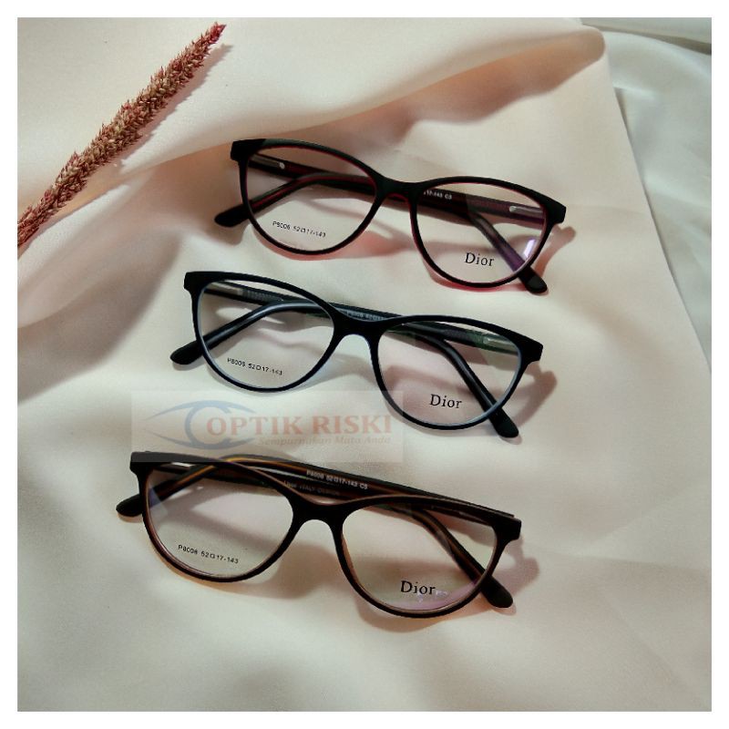 frame kacamata minus P8006 ( frame + lensa )