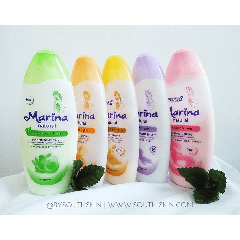 MARINA NATURAL HAND &amp; BODY LOTION - 335ML