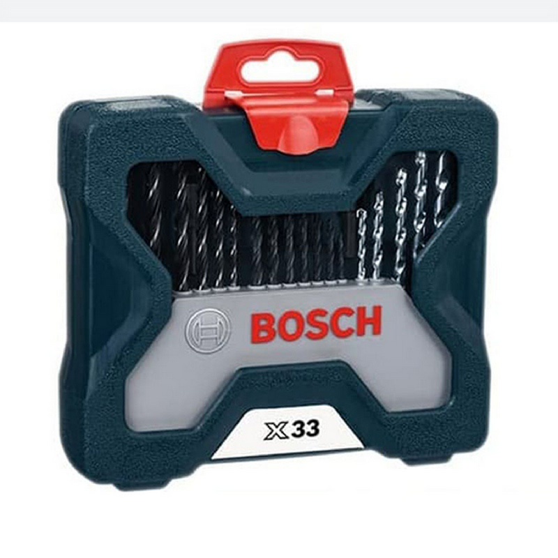 MATA BOR SET Bosch Mata Bor &amp; Obeng Set X-Line 33 -Biru- ORIGINAL BOSCH