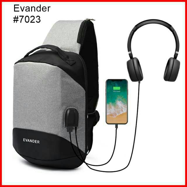 Tas Dada Pria Original Anti Air #7023 Bonus Usb Port & Bonus Headset Port