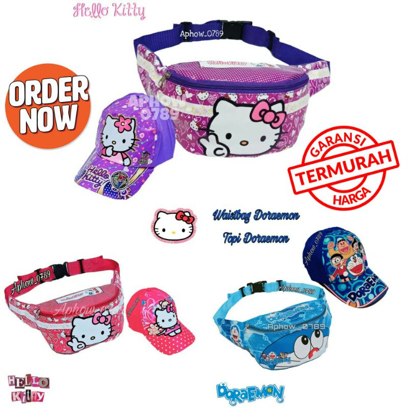 tas anak tas waistbag tas anak perempuan topi dan tas pingang anak tas selempang anak