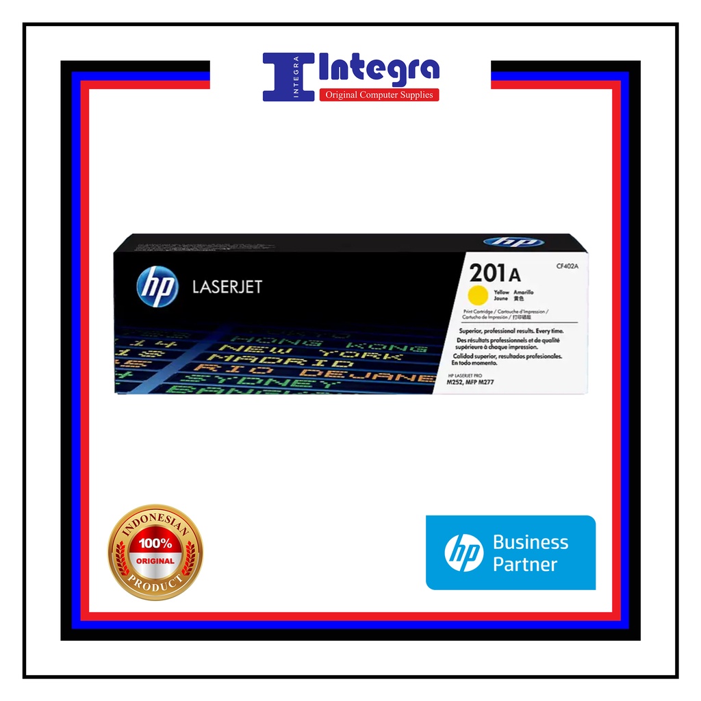 Toner HP 201A Yellow Original LaserJet Cartridge - CF402A