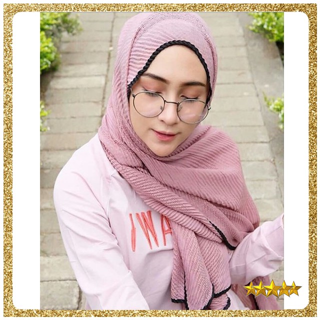 PASHMINA PLISKET WAFFLE IMPORT KUALITAS PREMIUM PRISKET HIJAB P282C