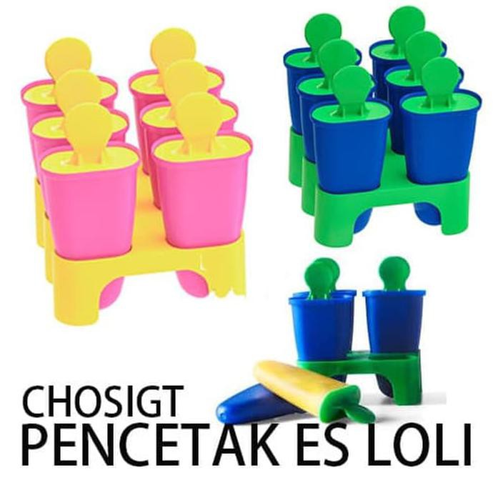 PROMO TERMURAH ALAT CETAK ES Chosigt Cetakan es krim atau es loli POP CETAKAN AGAR - Biru
