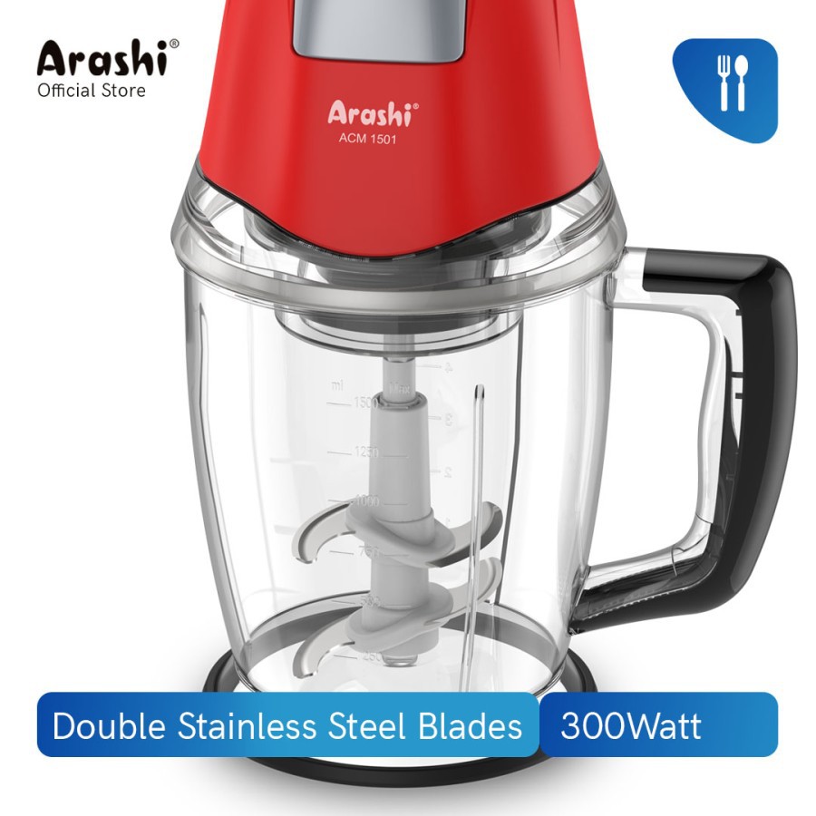 FOOD CHOPPER ARASHI ACM 1501 BLENDER MULTIFUNGSI