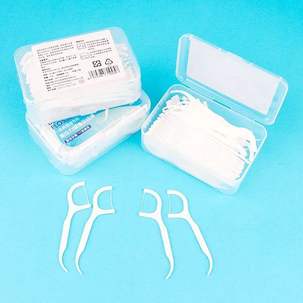 Benang Tusuk Gigi 1 Pack Isi 50 Pcs Dental Floss / Pembersih Sela Gigi Benang Disposable Dental Flossers / Benang Tusuk Gigi 1 Pack Isi 50 Pcs Dental Floss / Pembersih Sela Gigi Benang Disposable Dental Flossers / TV-42