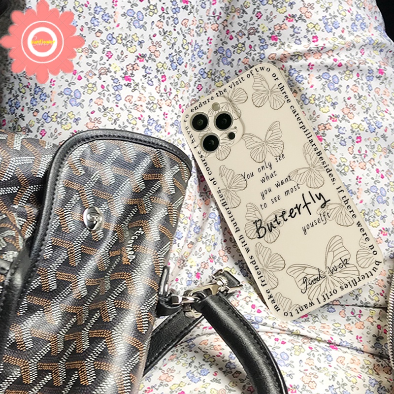 Butterfly Soft Case Motif Kupu-Kupu Untuk Vivo Y31 2021 Y20 Y20s Y12 Y15S Y15A Y21 Y33S Y20s G Y17 Y15 Y51A Y30 Y91C Y91 Y93 Y95 Y12S
