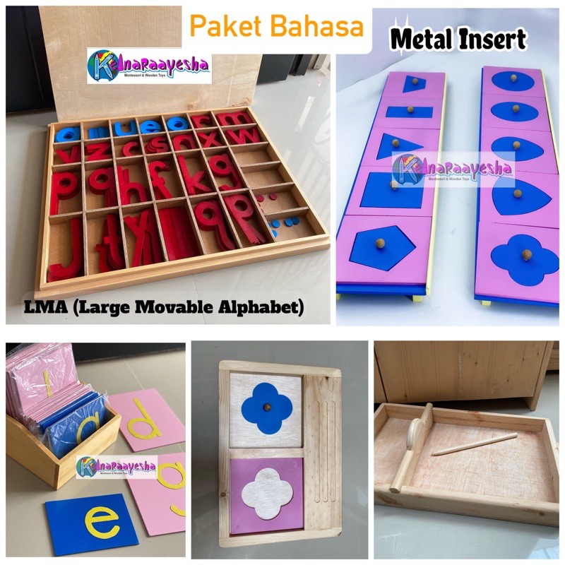 Paket Aparatus Montessori Bahasa / Language