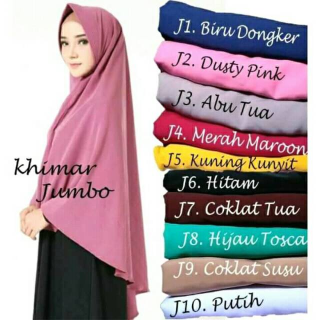 KHIMAR HIJAB PET JUMBO XL WOLFIS PREMIUM (PJP XL)