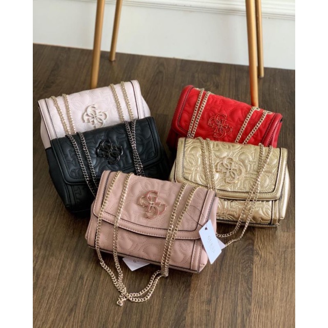 Tas Gold | Tas Selempang Hitam | Slingbag Guess | Guess | Original | Gb319