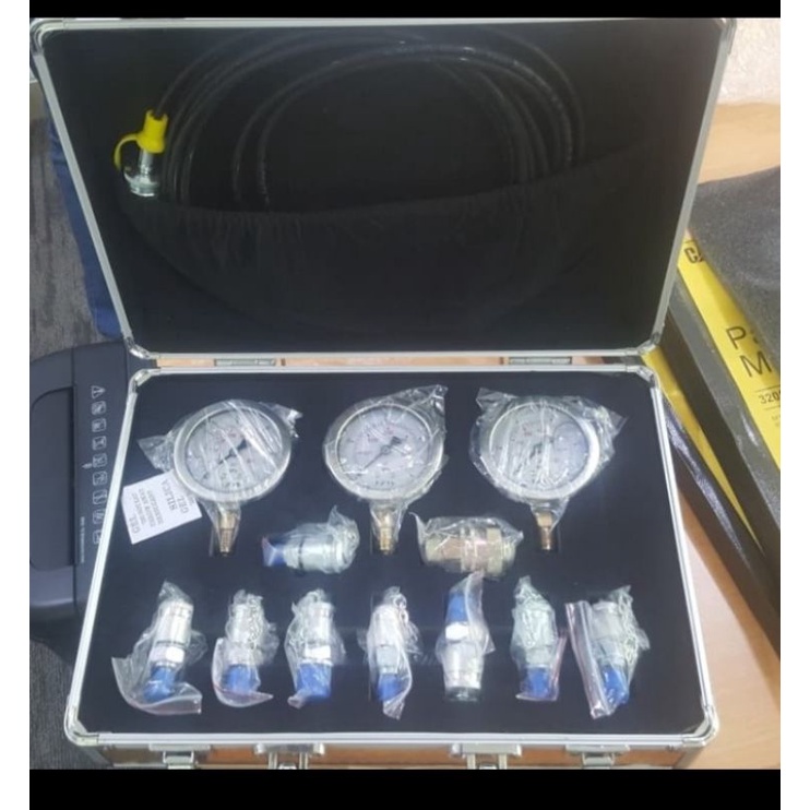 hydraulic pressure test kit gauge excavator 3 gauge