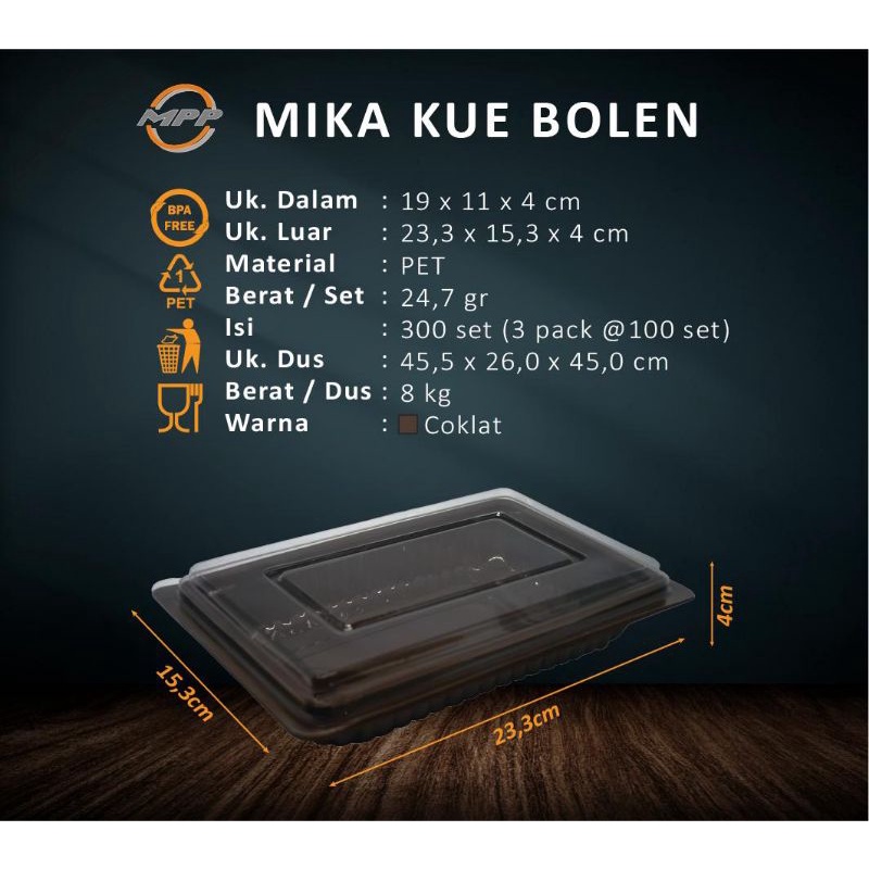 Mika Kue Bolen Mika Roti Sobek ISI 25PCS