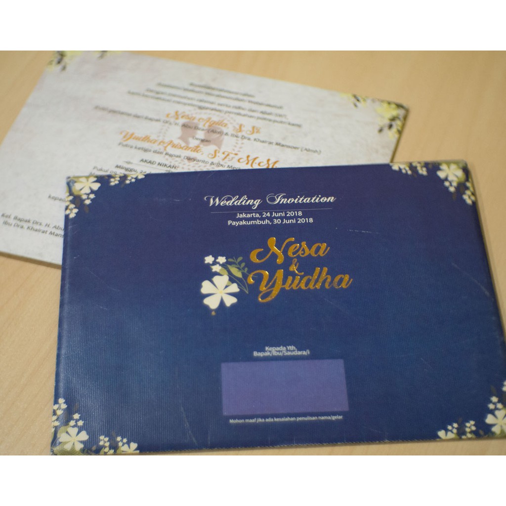 undangan Hardcover Amplop