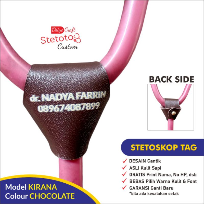 

STETOSKOP NAME TAG ( StethosTag) GRATIS CETAK NAMA (Model KIRANA)