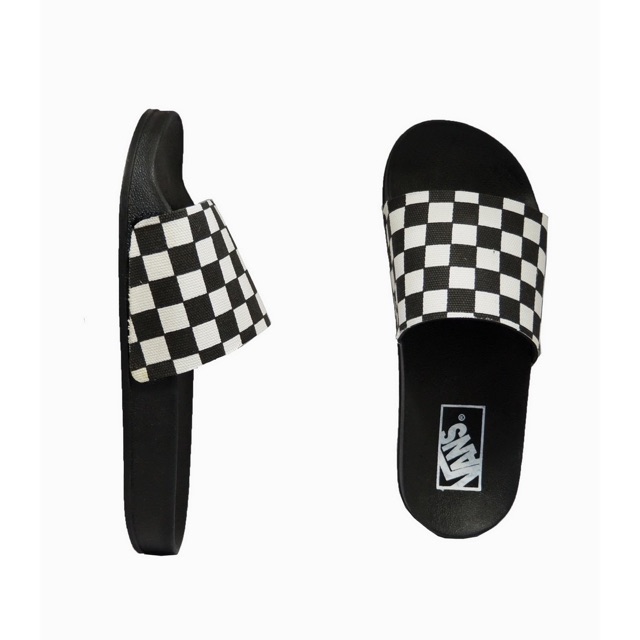 SANDAL VANS SLOP CATUR HITAM / PUTIH | UNISEX CWE CWO