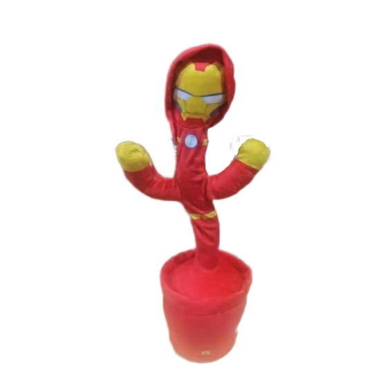 ( BISA COD ) PROMO MAINAN BONEKA KAKTUS GOYANG BISA MENARI DAN MENGELUARKAN SUARA / MAINAN KAKTUS GOYANG SPIDERMAN IRONMAN CAPTAIN AMERICA / MAINAN KAKTUS GOYANG USB