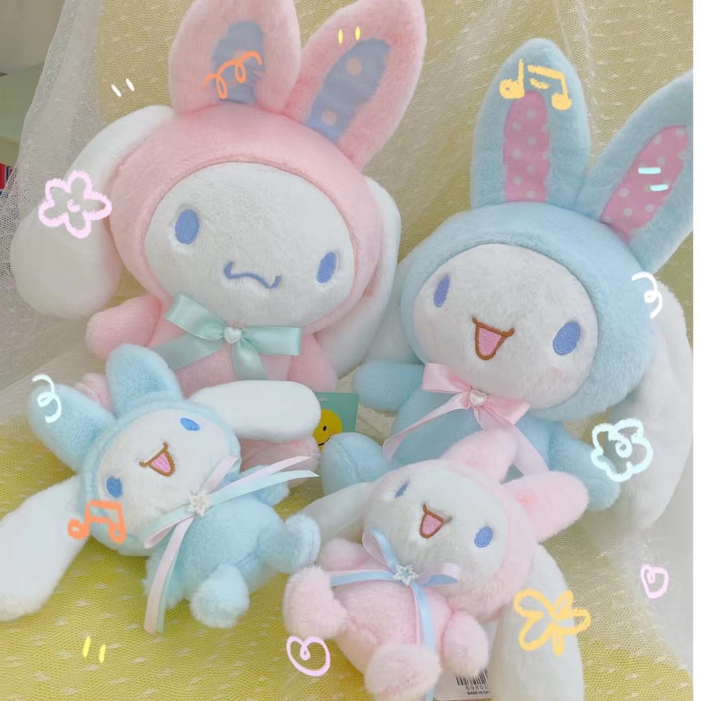 Boneka Cinnamoroll Kostum Bunny telinga panjang  bahan plush