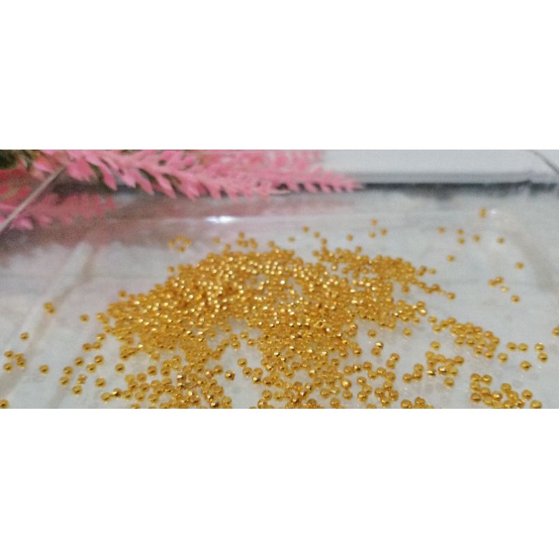 Stopper Lada 2mm Gold dan Silver / Stopper Merica / Stopper Mute / Stopper Senar kalung masker