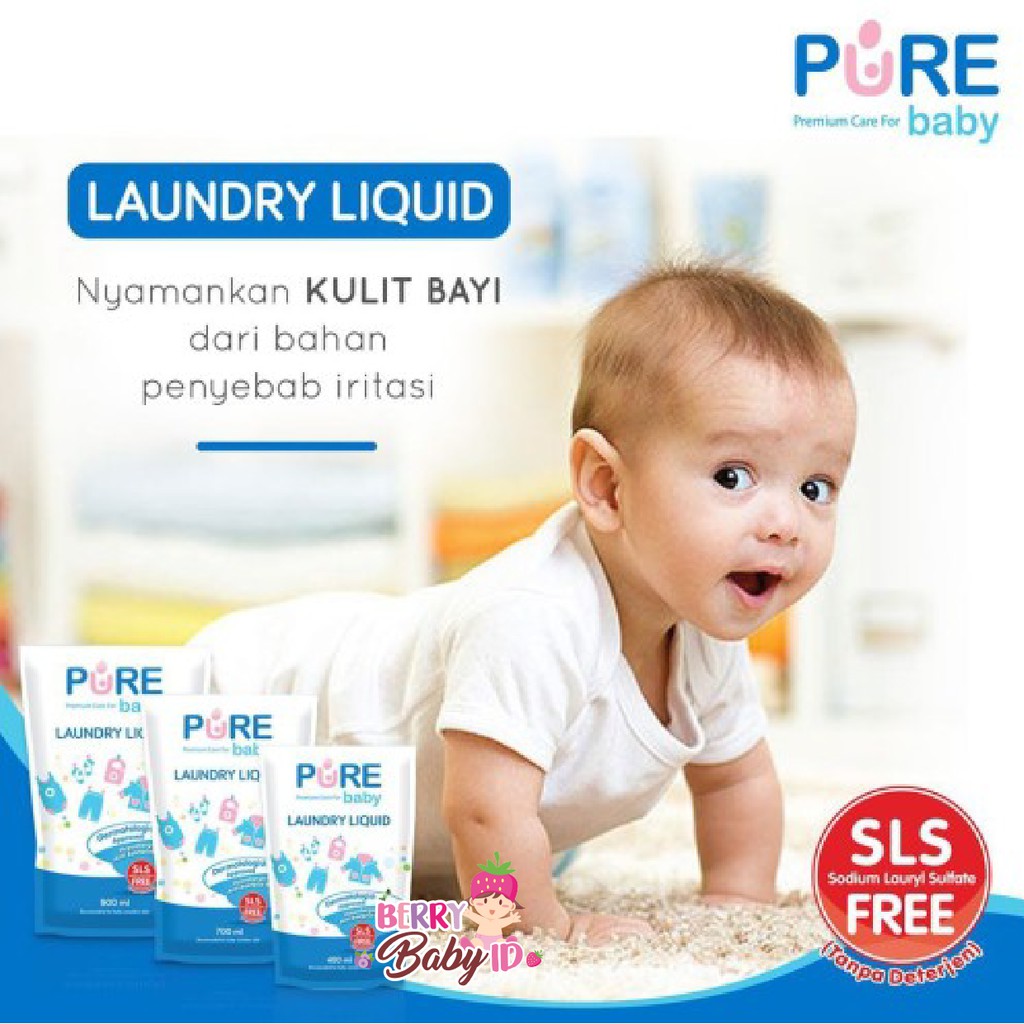 PureBB Laundry Liquid 850ml Detergen Pencuci Pembersih Pakaian Pure BB Berry Mart