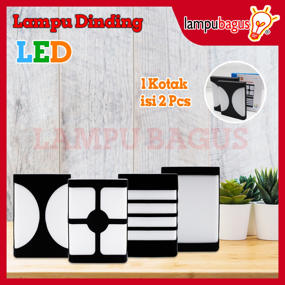 Lampu Dinding Tempel Hias Teras Waterproof 20 Watt