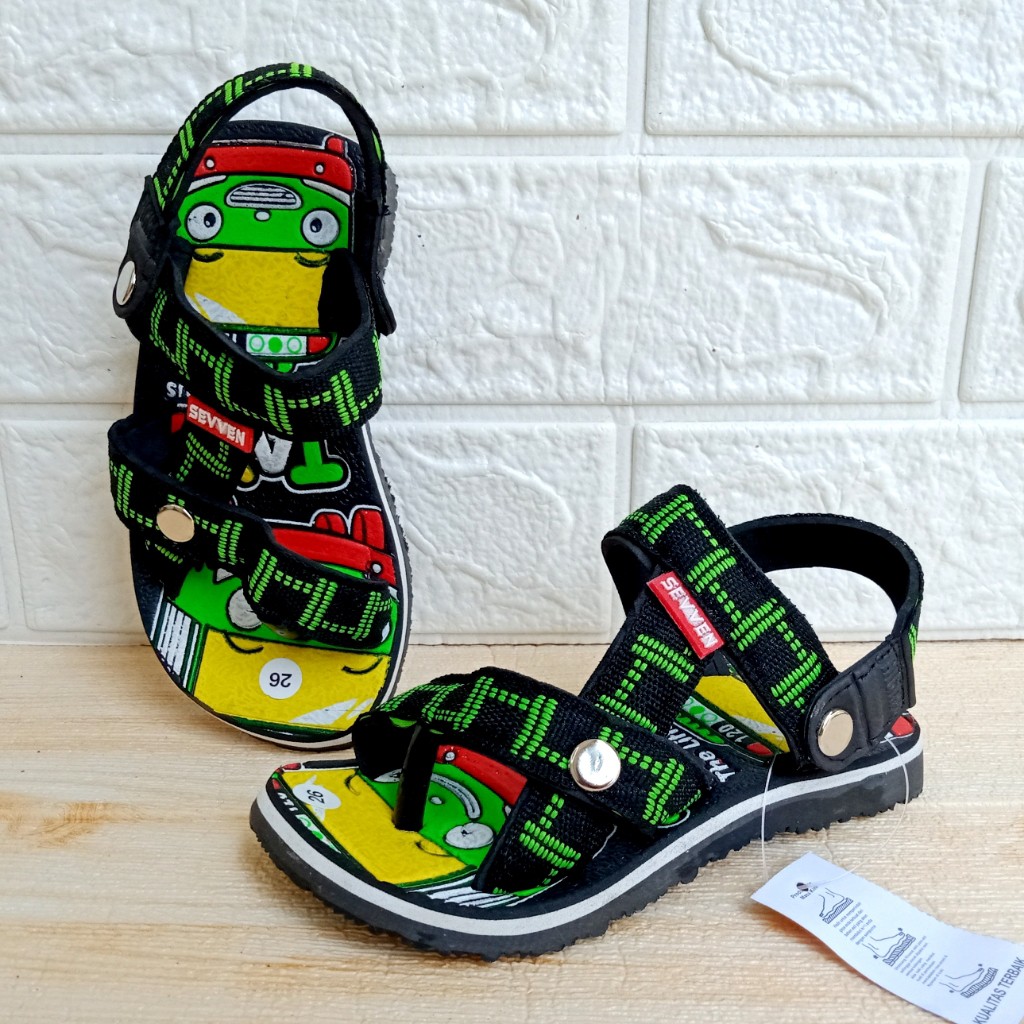 Sandal Gunung Anak Seven Tayo Garis SIze 26-35