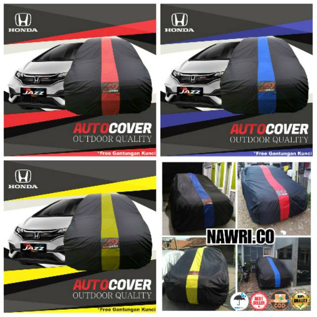 Cover Mobil Honda Jazz RS Sarung Pelindung Body mobil Honda Jazz Waterproof Nano Polyster