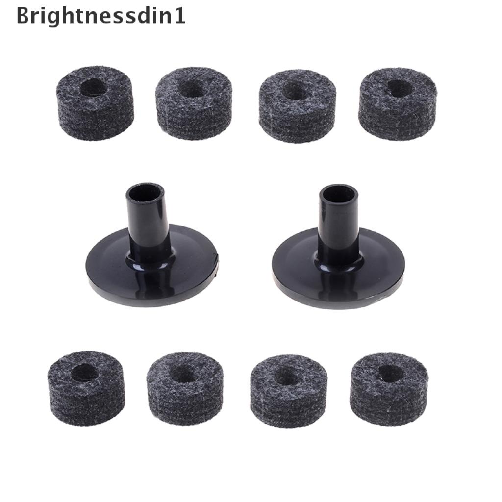 8 Pcs 25mm felt washer Dan 2PCS cymbal Sleeve Pengganti Untuk Rak drum