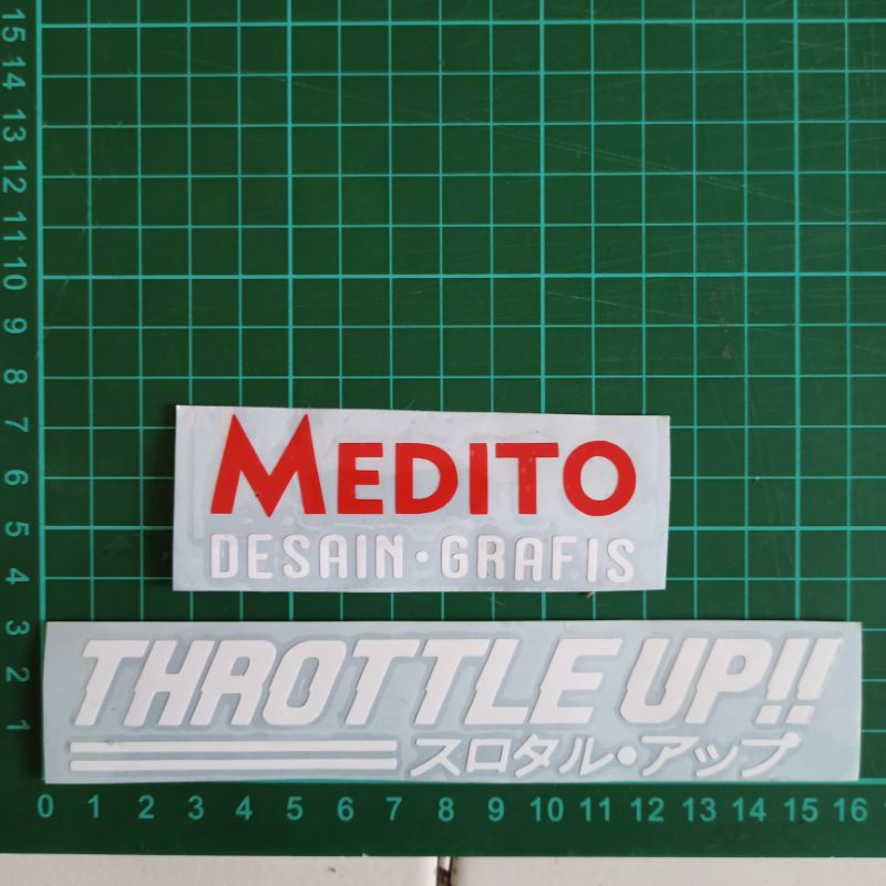 Sticker Cutting THROTTLE UP!!