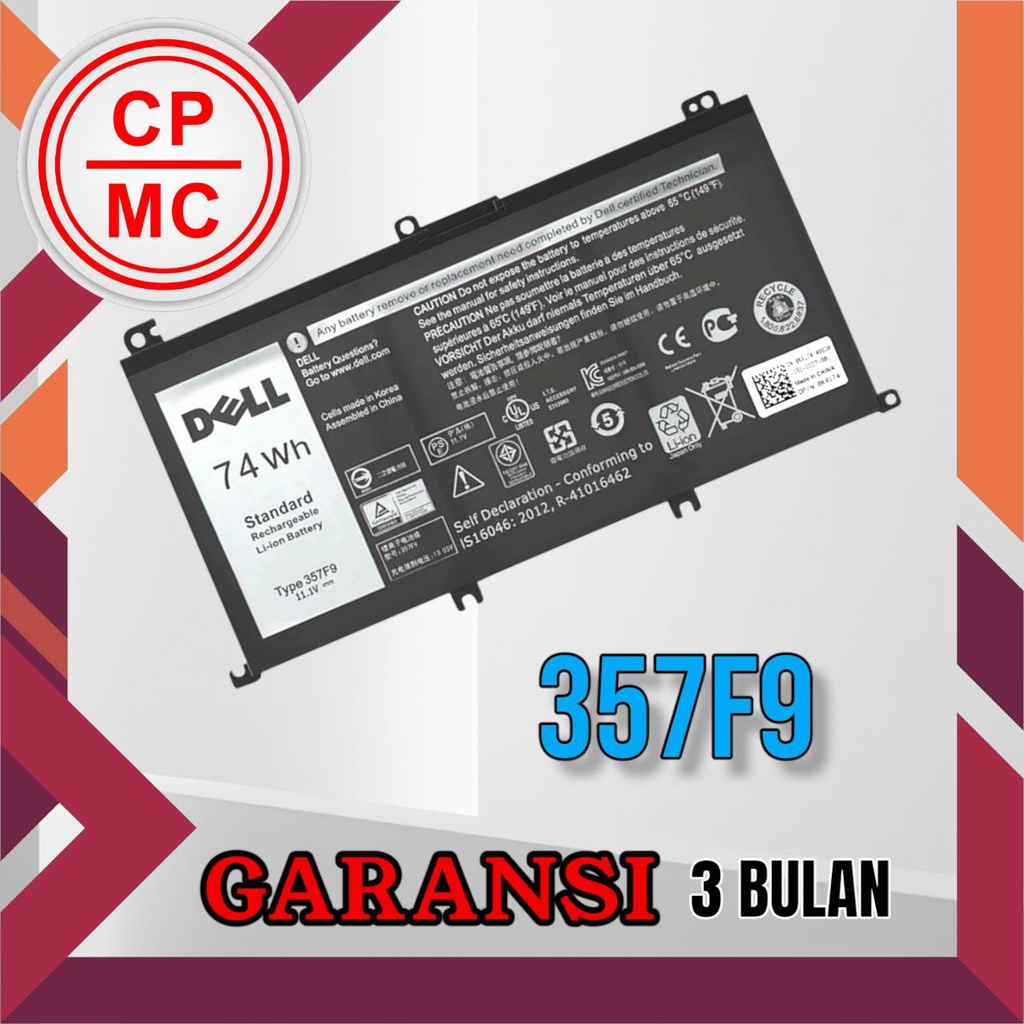 BATERAI DELL 357F9 INSPIRON 15 5577 7557 7559 7567 15 7000 7566