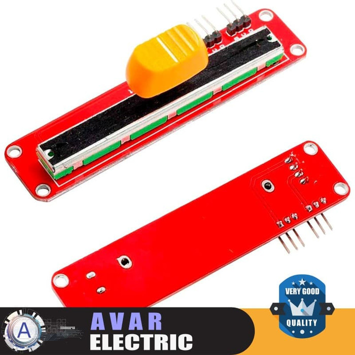 Jual Slide Potentiometer 10K Module Potensiometer Geser 2 ch Channel