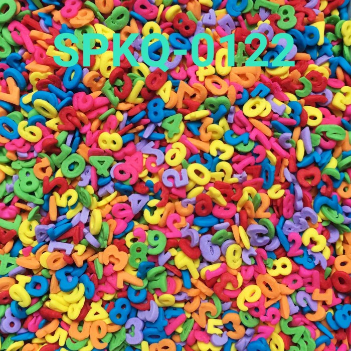 

SPKQ-0122 SPRINKLES SPRINKLE SPRINKEL 250GR ANGKA CONFETTI BERKUALITAS TINGGI