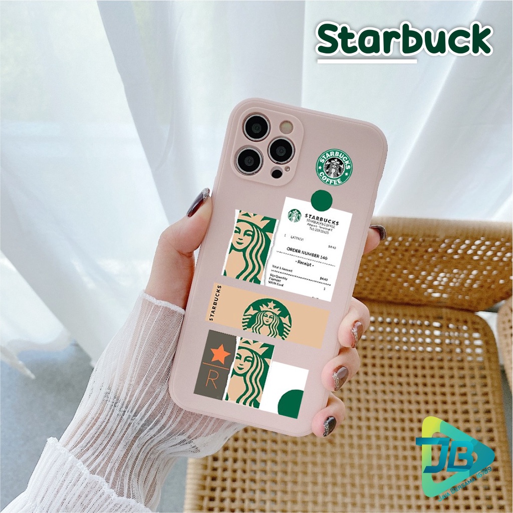 CASE CASING SOFTCASE SILIKON MACARON PELINDUNG KAMERA KOPI STARBUCK OPPO VIVO SAMSUNG XIAOMI REALME IPHONE ALL TYPE JB5569