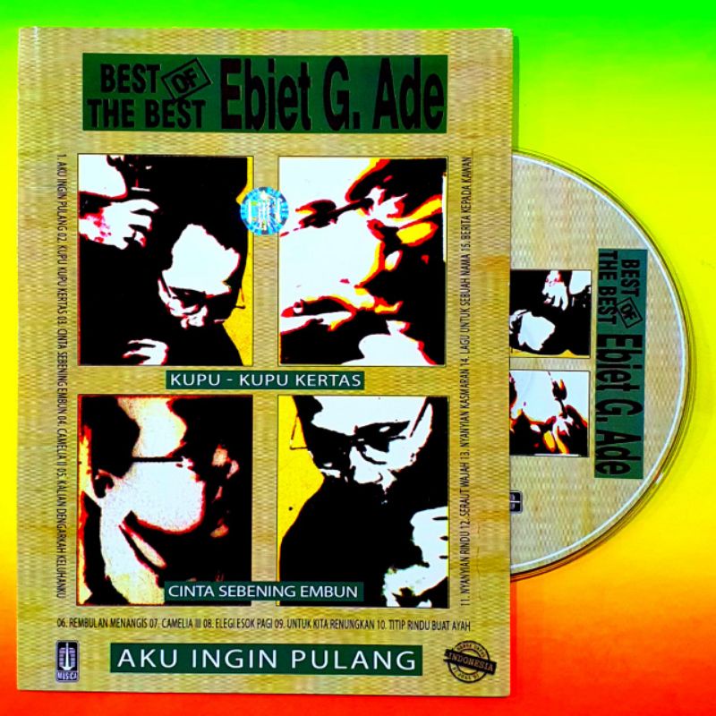KASET CD LAGU ORIGINAL BESTBOF THE BEST EBIET.G ADE-LAGU EBIET TERBAIK-LAGU LAGU EBIET TERLARIS