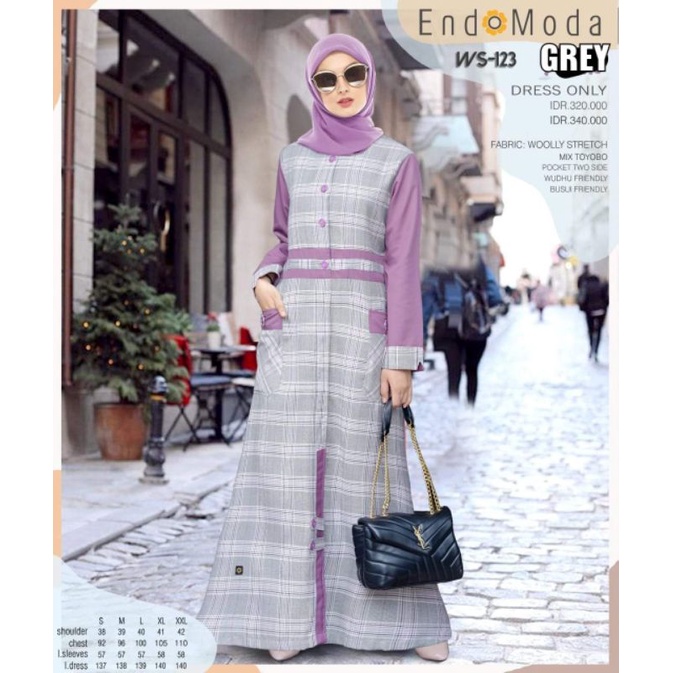 Gamis Endomoda WS-123 by Endomoda / Baju Gamis wanita modern