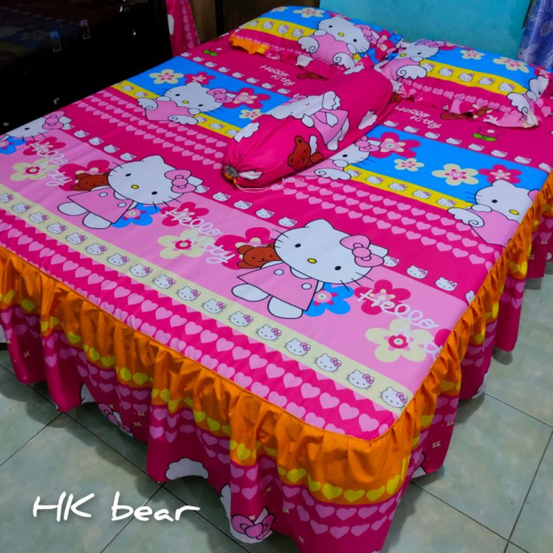 Sprei rumbai EXTRA  king  rumbay 200x200 2Sarung bantal rumbai 2 sarung guling