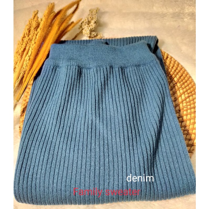 Rok span rajut,Rok wanita premium,Rok tebal knit-DENIM