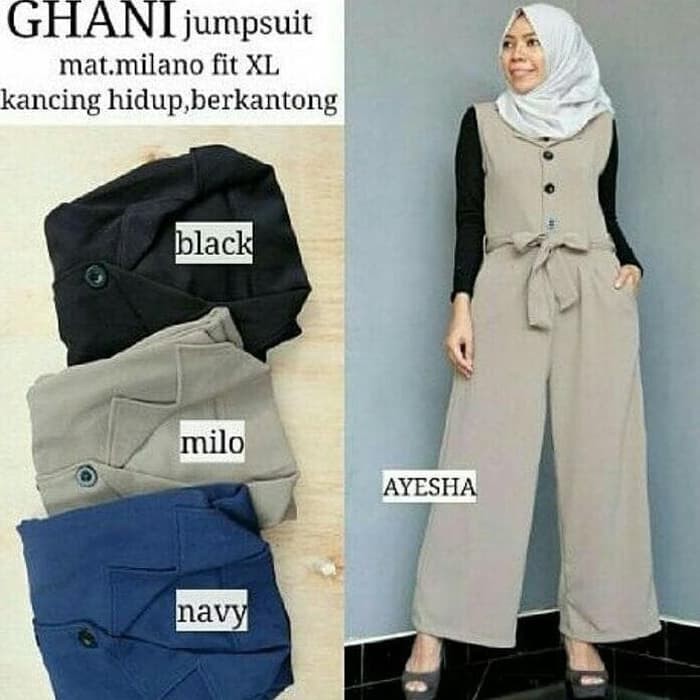 shopee jumpsuit muslimah