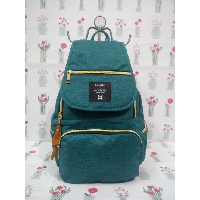 TAS RANSEL WANITA / BACKPACK ANELLO DENIM SMALL A303/ tas wanita/ anello/ ransel/ tas anello