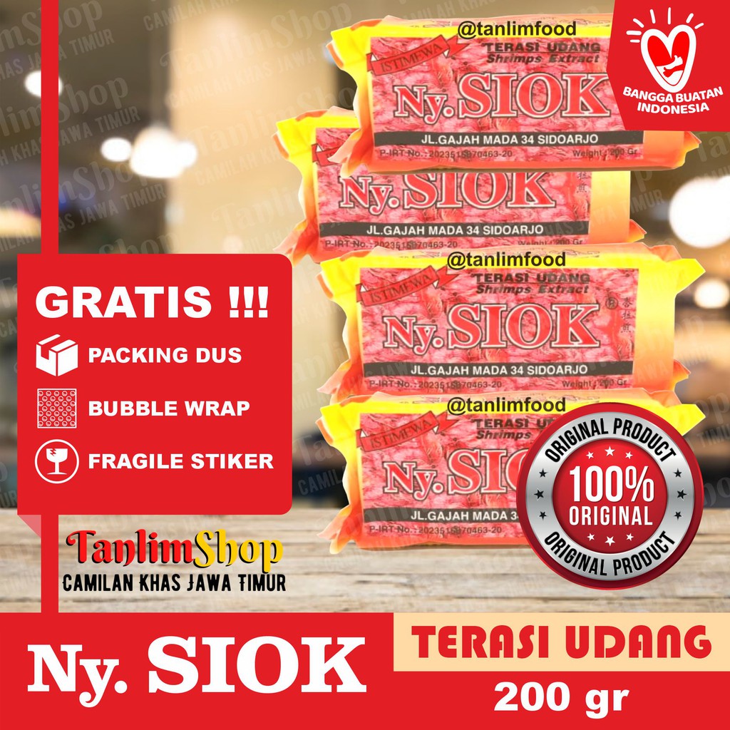 Terasi / Belacan Udang Ny. Siok 200gr