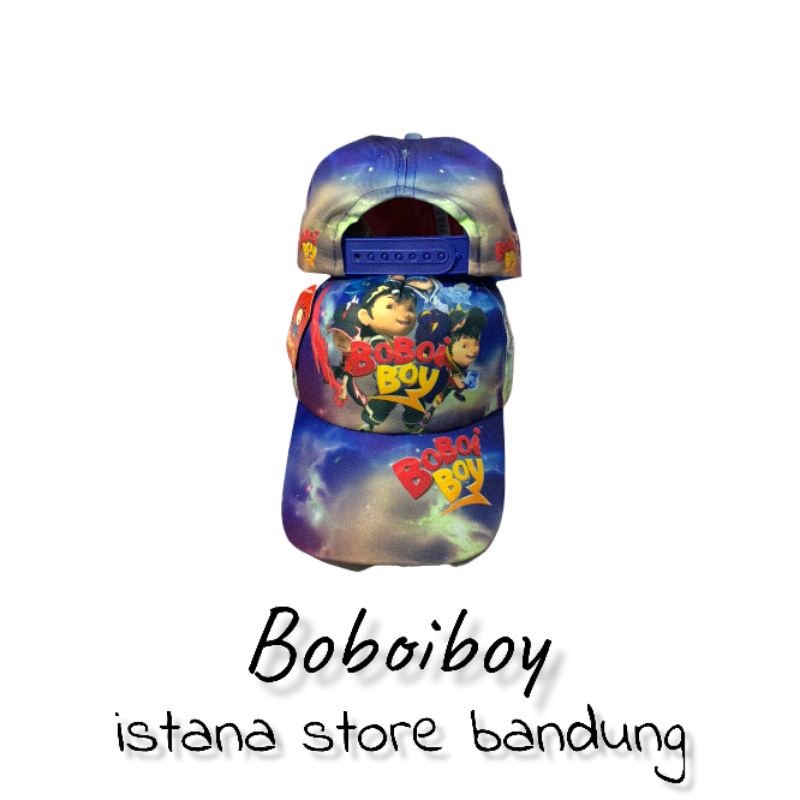 Topi Anak boboiboy full sublime boboboy Lucu