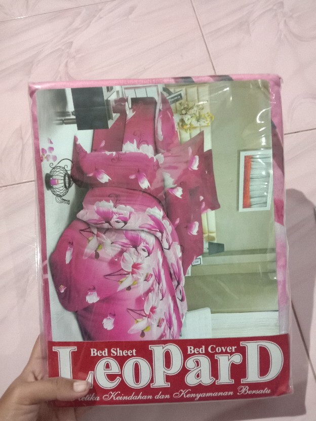 Sprei Katun Leopard King B2 180 X 200 (partai Grosir/ecer Termurah)