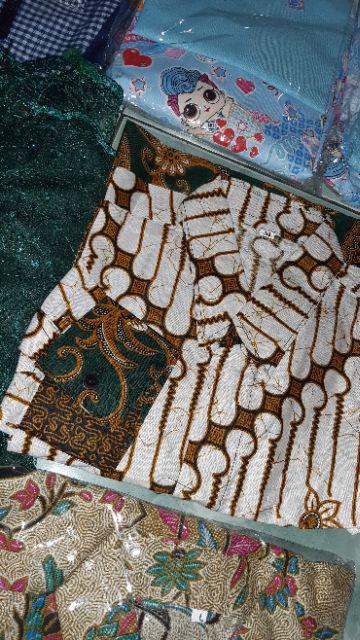 Zola_batik Batik Couple Brokat Selendang Amora Mika Army High Quality - Nirmala Marissa