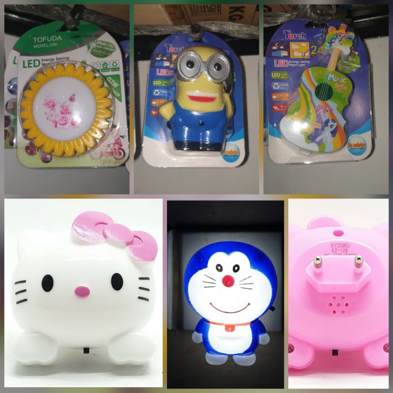 lampu led karakter / lampu tidur colok
