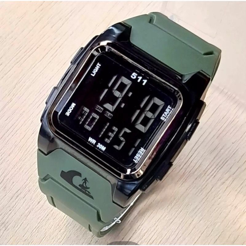 Jam Tangan Pria K9353Z Digital Tali Rubber Tanggal Hari Aktif Free Box &amp; Baterai