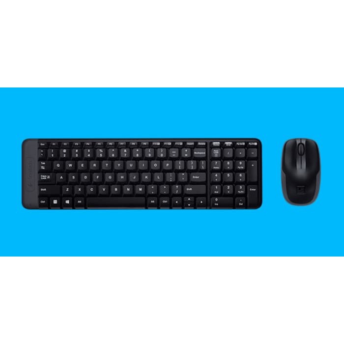 Logitech MK220 Keyboard &amp; Mouse Wireless Original &amp; Resmi