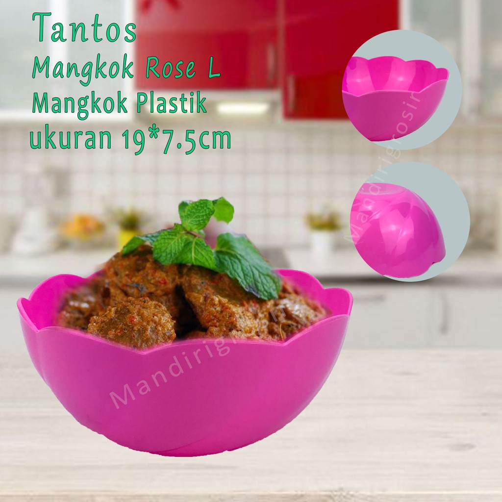 Mangkok bentuk bunga * Mangkok Rose L * Pink *5156