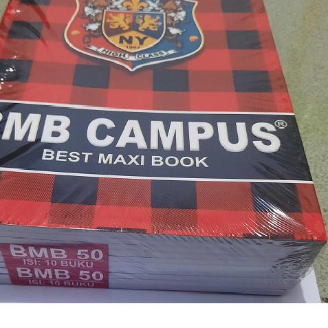 

✵ Buku tulis BMB Campus 50 lembar 10 buku Best Maxi Book Boxy - 1 pak ✰
